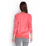 Damen Bluse Shirt mit Druck Langarmshirt;