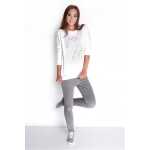 Damen Bluse Shirt mit Druck Langarmshirt;