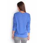 Damen Bluse Shirt mit Druck Langarmshirt;