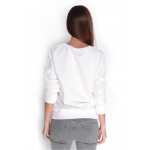 Damen Bluse Shirt mit Druck Langarmshirt;
