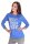 Damen Bluse Shirt mit Druck Langarmshirt; Blau/S/M