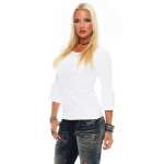 Damen Shirt Top T-Shirt 3/4 Arm;