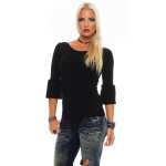 Damen Shirt Top T-Shirt 3/4 Arm;