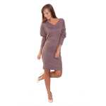 Damen Kleid Mini-Kleid mit Fledermaus Ärmel;