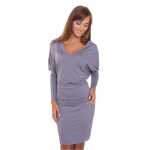 Damen Kleid Mini-Kleid mit Fledermaus Ärmel;