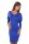 Damen Kleid Mini-Kleid mit Fledermaus Ärmel; Blau L/XL 40/42