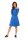 Damen Kleid klassisch Mini-Kleid Langarm; Blau S/M 36/38