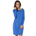 Damen Mini-Kleid klassisch Langarmkleid;