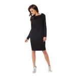 Damen Mini-Kleid klassisch Langarmkleid;