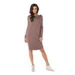 Damen Mini-Kleid klassisch Langarmkleid;