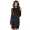 Kleid klassisch Mini-Kleid Rückenfreies Langarmkleid Top;