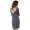 Kleid klassisch Mini-Kleid Rückenfreies Langarmkleid Top; Grafit S/M 36/38