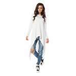 Longshirt mit verlängerte Saumenden Asymmetrisch;