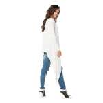 Longshirt mit verlängerte Saumenden Asymmetrisch;