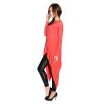 Longshirt mit verlängerte Saumenden Asymmetrisch;