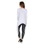 Longshirt mit verlängerte Saumenden Asymmetrisch;