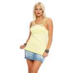 Damen Träger Sommer Shirt Top T-Shir;