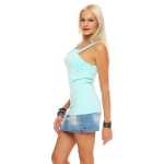 Damen Träger Sommer Shirt Top T-Shir;