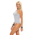 Damen Body Shirt Top rückenfrei;