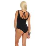 Damen Body Shirt Top rückenfrei;