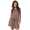 Damen Minikleid Klassisch; Cappuccino/2XL/3XL 44/46