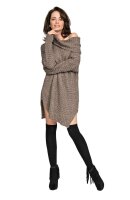 Damen Schalkragen-Pullover Strickpullover Pull;