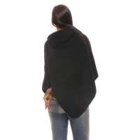 Damen Umhang Mantel Poncho Strickpullover Pullover Cardigan Sweater Stehkragen;