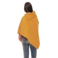 Damen Umhang Mantel Poncho Strickpullover Pullover Cardigan Sweater Stehkragen;
