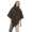 Damen Umhang Mantel Poncho Strickpullover Pullover Cardigan Sweater Stehkragen;