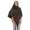 Damen Umhang Mantel Poncho Strickpullover Pullover Cardigan Sweater Stehkragen;