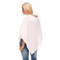 Damen Umhang Mantel Poncho Strickpullover Pullover Cardigan Sweater Stehkragen Cape;