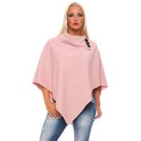 Damen Umhang Mantel Poncho Strickpullover Pullover...