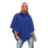Damen Umhang Mantel Poncho Strickpullover Pullover Cardigan Sweater Stehkragen Cape;