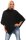 Knitted poncho cape size. 36 38 M in 6 colors S3 Schwarz S/M/L