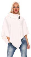 Damen Umhang Mantel Poncho Strickpullover Pullover...