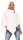 Damen Umhang Mantel Poncho Strickpullover Pullover Cardigan Sweater Stehkragen Cape Gr. 36 38 40 S M L, S51 Weiß S/M/L
