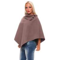 Damen Umhang Mantel Poncho Strickpullover Pullover...