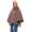Damen Umhang Mantel Poncho Strickpullover Pullover Cardigan Sweater Stehkragen;  Cappuccino S/M/L
