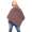 Damen Umhang Mantel Poncho Strickpullover Pullover Cardigan Sweater Stehkragen;  Cappuccino S/M/L