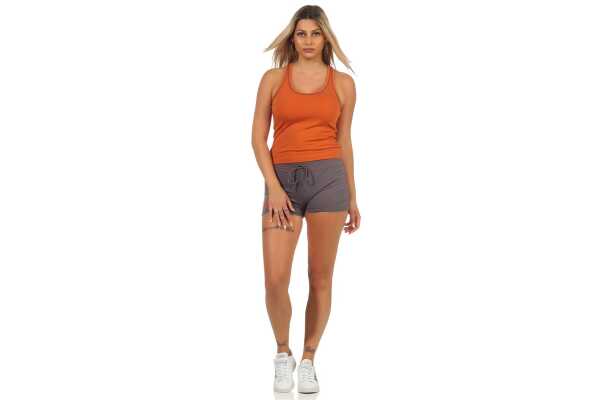 Damen 2 teiler Fitness Sport Short + Top;