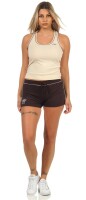 Damen 2 teiler Fitness Sport Short + Top;