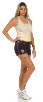 Damen 2 teiler Fitness Sport Short + Top;