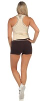 Damen 2 teiler Fitness Sport Short + Top;