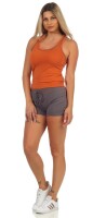 Damen 2 teiler Fitness Sport Short + Top;