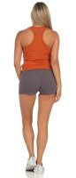 Damen 2 teiler Fitness Sport Short + Top;