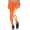 Damen Sport Leggings Baumwolle Stretch Slim Fit Made in EU Orange XL/42