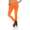 Damen Sport Leggings Baumwolle Stretch Slim Fit Made in EU Orange 2XL/44