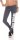 Damen Leggings WORK OUT Sporthose Baumwolle; Jeansblau 2XL/44