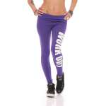 Damen Sport Leggings Baumwolle Stretch Slim Fit Made in...