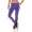Damen Sport Leggings Baumwolle Stretch Slim Fit Made in EU Violett S/36